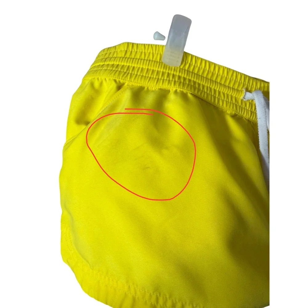 Roxy Women Yellow Board Shorts Size 9 Elastic Waist‎ Drawstring